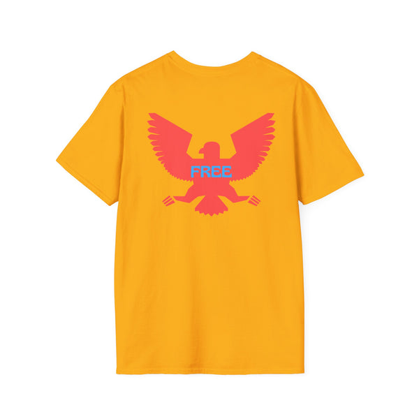 Unisex Softstyle T-Shirt - Vintage Eagle Design with 'FREE' Message