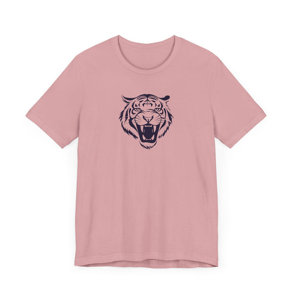 Navy Blue Tiger Spirit Unisex Tee - Fierce Tiger & Fugitive Graphic