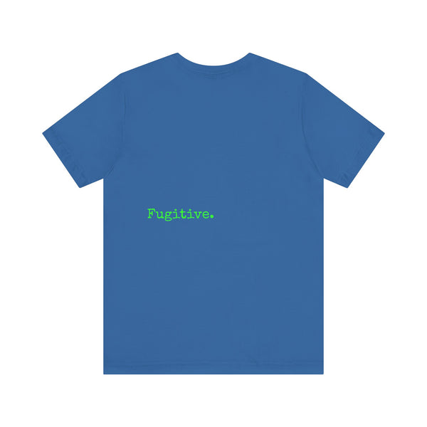 Fugitive Neon Green Skull Graphic Tee - Unisex Jersey Short Sleeve T-Shirt