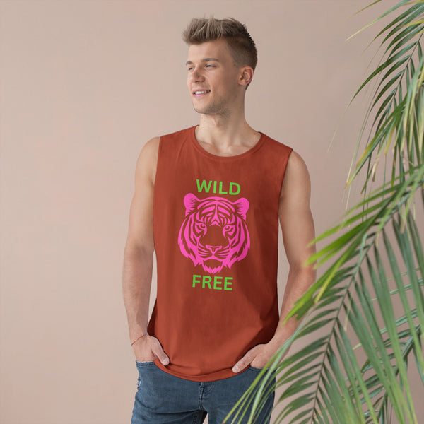 Wild & Free Unisex Tank Top - Vibrant Tiger Design