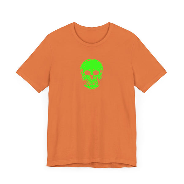 Fugitive Neon Lime Skull Tee - Unisex Jersey Short Sleeve T-Shirt