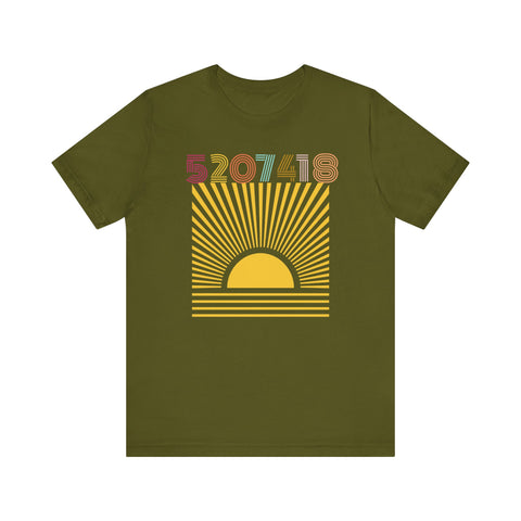 Retro Graphic Unisex Tee - '5207418' Grabovoi Code Design