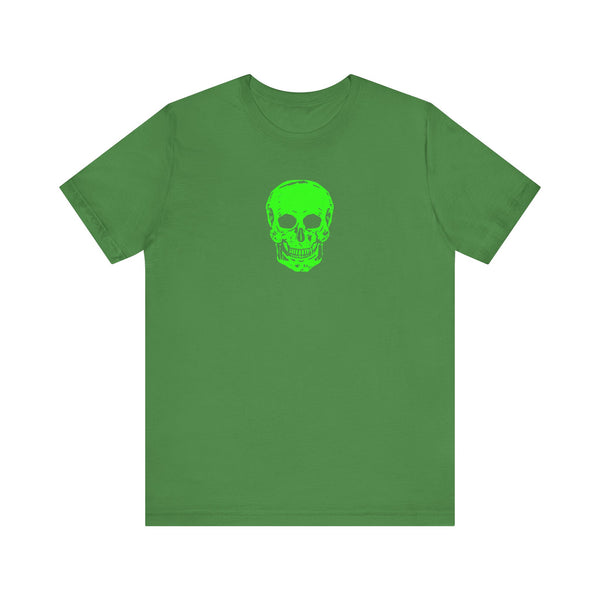 Fugitive Neon Lime Skull Tee - Unisex Jersey Short Sleeve T-Shirt