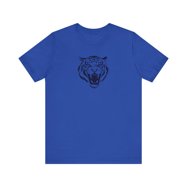 Navy Blue Tiger Spirit Unisex Tee - Fierce Tiger & Fugitive Graphic