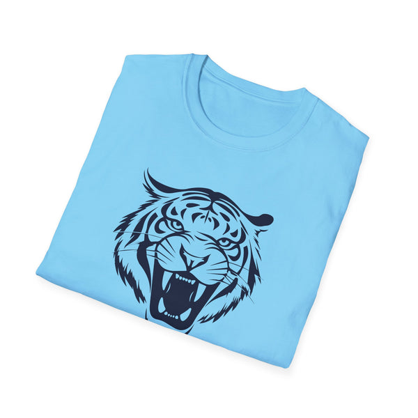 Unisex Navy Blue Tiger Graphic T-Shirt