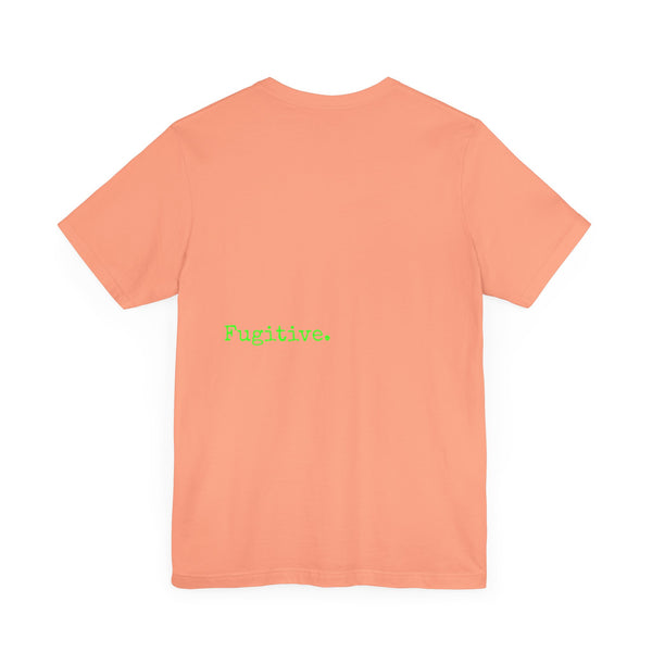 Fugitive Neon Green Skull Graphic Tee - Unisex Jersey Short Sleeve T-Shirt