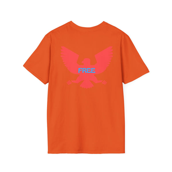 Unisex Softstyle T-Shirt - Vintage Eagle Design with 'FREE' Message