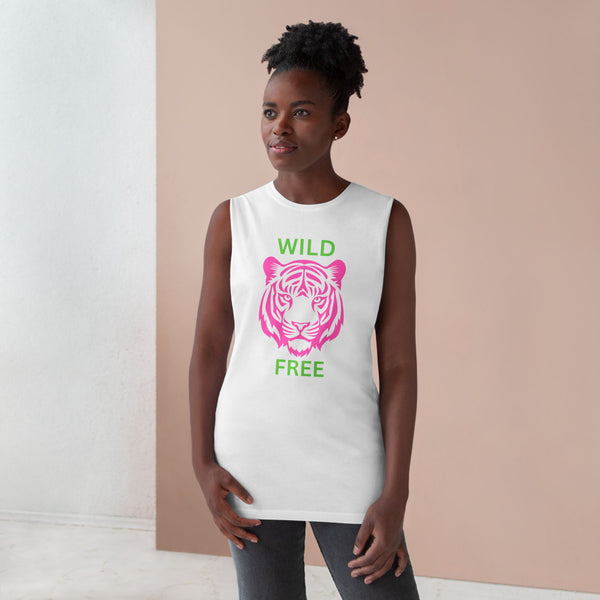 Wild & Free Unisex Tank Top - Vibrant Tiger Design