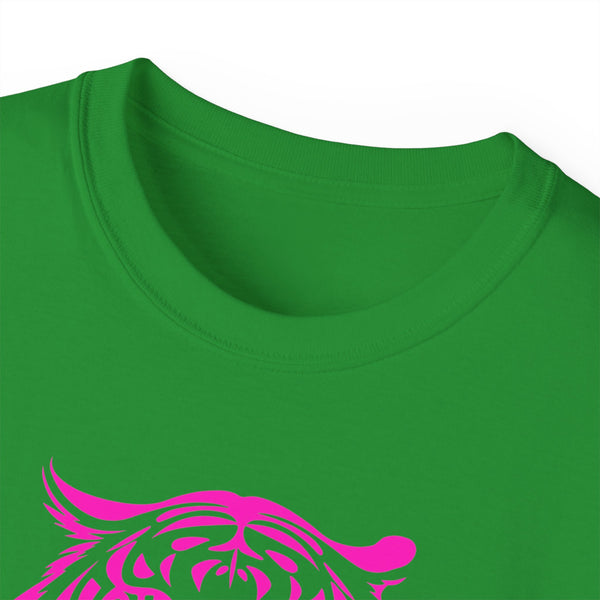 Neon Pink Live Free Tiger Graphic Tee - Unisex Ultra Cotton T-Shirt