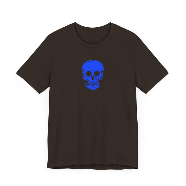 FUGITIVE TEES - NEON BLUE MINI SKULL TEE