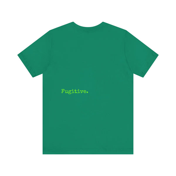 Lime Green Neon Skull Graphic Tee - Fugitive Statement Unisex Jersey Shirt
