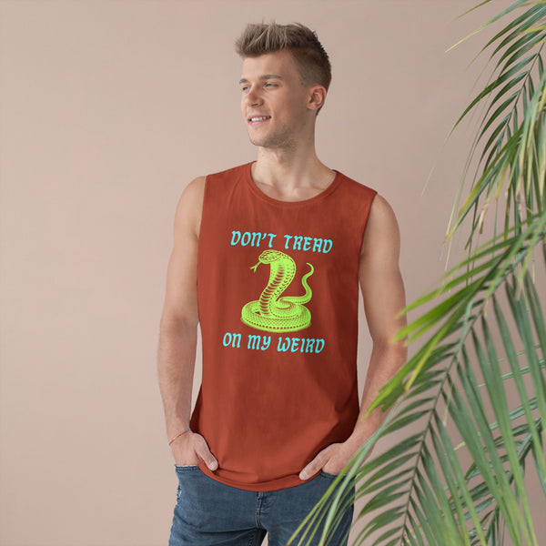 Unisex Snake Print Tank - "Don't Tread on My Weird" - Casual Summer Wear
