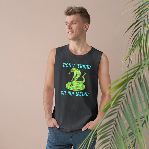 Unisex Snake Print Tank - "Don't Tread on My Weird" - Casual Summer Wear