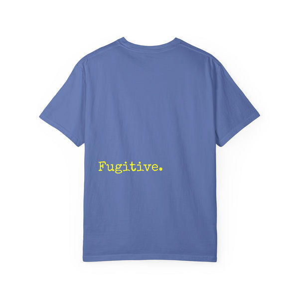 Vibrant Neon Yellow Skull Graphic T-Shirt - Unisex Garment-Dyed Tee for Casual Style