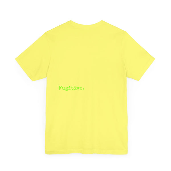 Fugitive Neon Lime Skull Tee - Unisex Jersey Short Sleeve T-Shirt