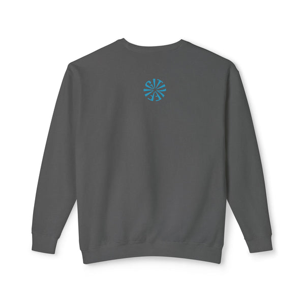 Unisex Lightweight Crewneck Sweatshirt - 'Live Free' Tiger Design