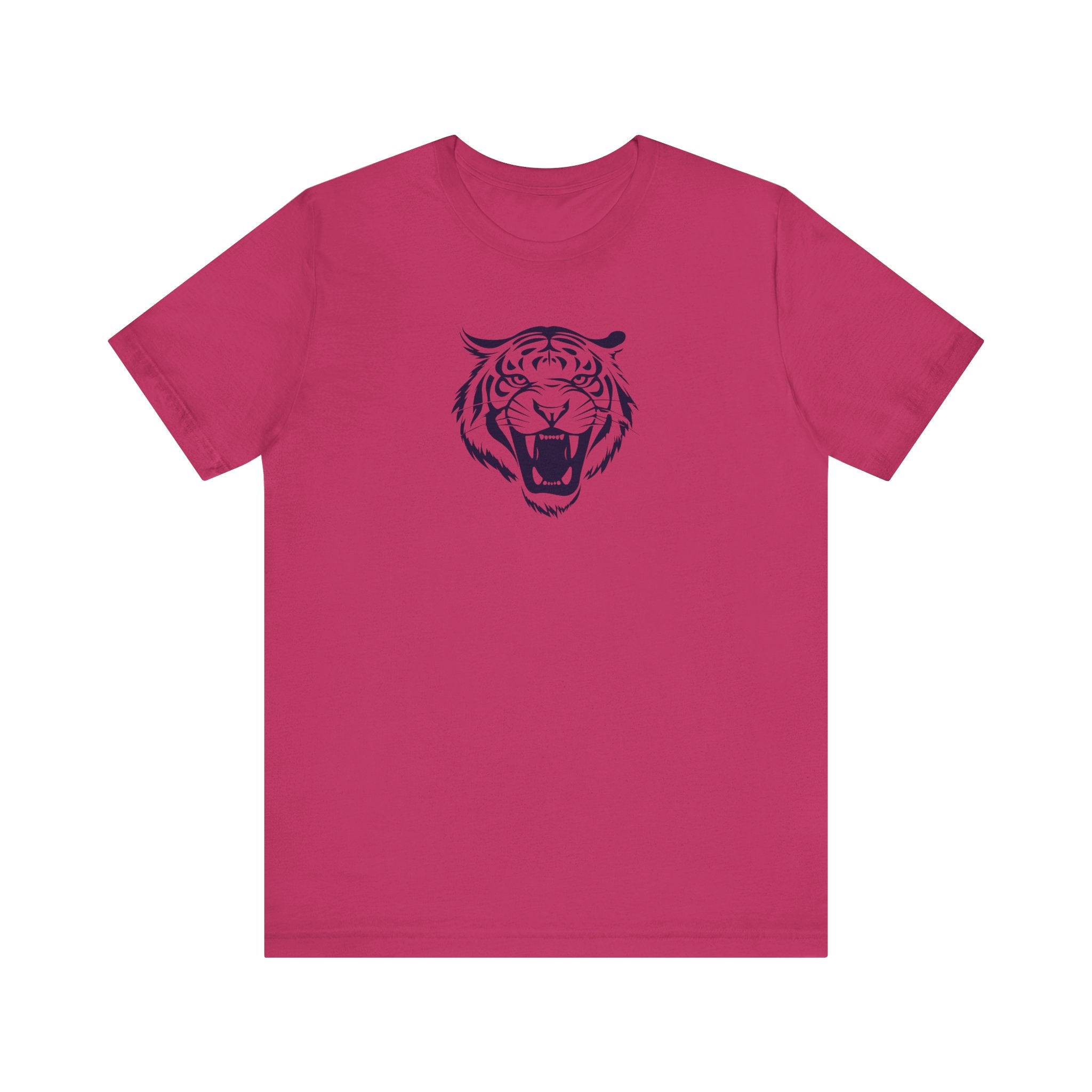 Navy Blue Tiger Spirit Unisex Tee - Fierce Tiger & Fugitive Graphic