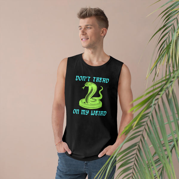 Unisex Snake Print Tank - "Don't Tread on My Weird" - Casual Summer Wear