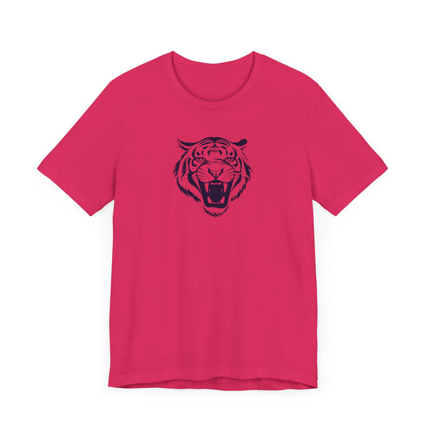 Navy Blue Tiger Spirit Unisex Tee - Fierce Tiger & Fugitive Graphic