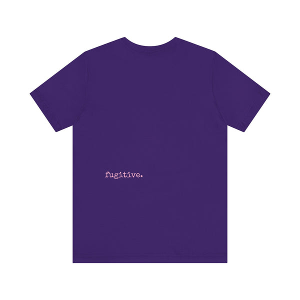 Fugitive Tees - Pink Big Foot Power Stance Front Print Graphic Tee