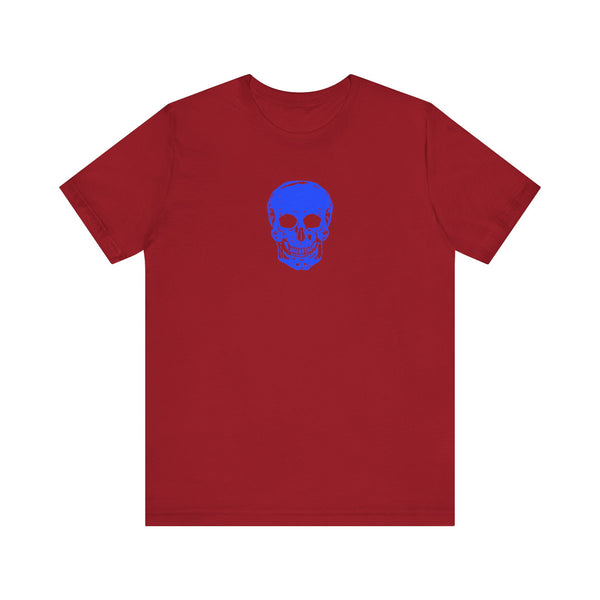 FUGITIVE TEES - NEON BLUE MINI SKULL TEE