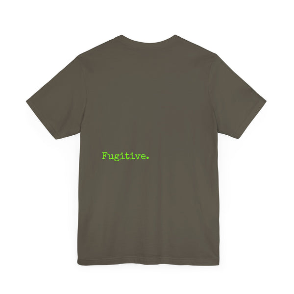 Lime Green Neon Skull Graphic Tee - Fugitive Statement Unisex Jersey Shirt