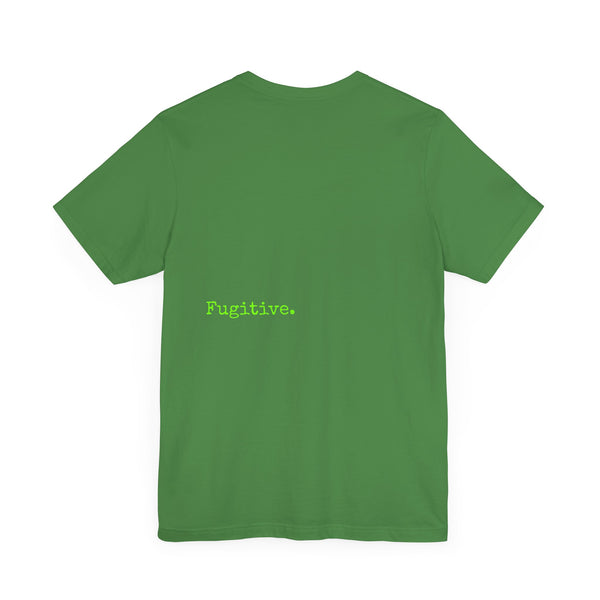 Fugitive Neon Lime Skull Tee - Unisex Jersey Short Sleeve T-Shirt