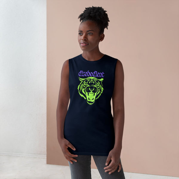 Disobedient Tiger Graphic Unisex Tank Top - Perfect for Summer Adventures