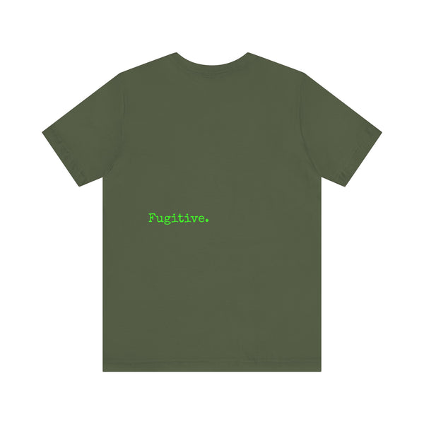 Unisex Neon Green Skull Graphic Tee - "Fugitive"
