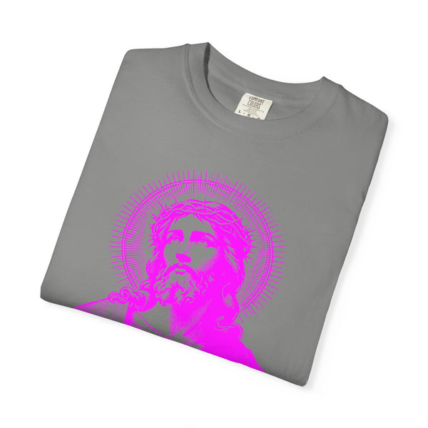 FUGITIVE TEES | SACRED NEON MAGENTA JESUS FREQUENCY TEE