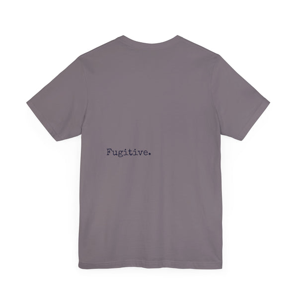 Dark Navy Blue Fugitive Tiger Graphic Tee - Unisex Jersey Short Sleeve Shirt