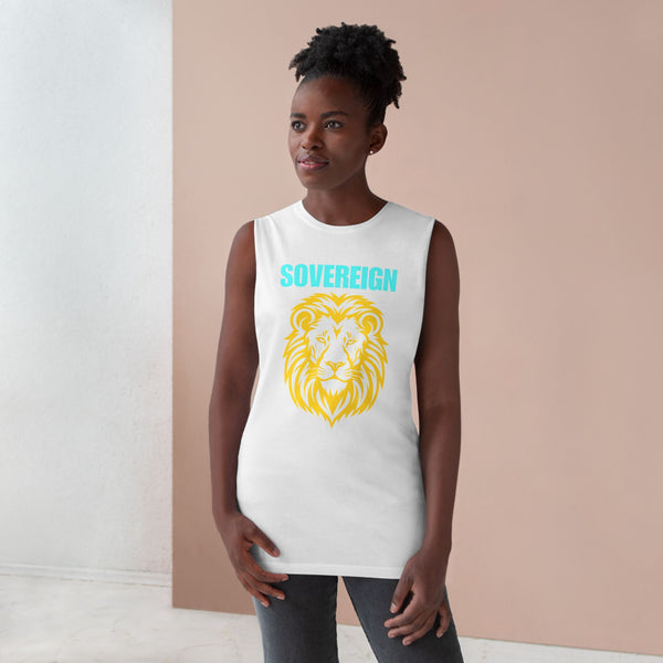 Sovereign Lion Unisex Tank Top - Bold Design for Summer Vibes