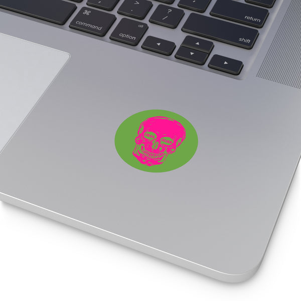 Bold "Free Mind" Round Vinyl Stickers - Funky Decor for Creative Souls