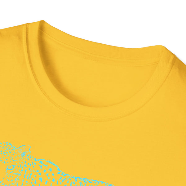 Fugitive Leopard Unisex Softstyle T-Shirt - Trendy Graphic Tee for Wildlife Lovers