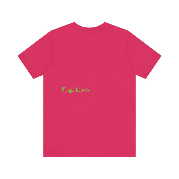 Fugitive Neon Green Skull Graphic Tee - Unisex Jersey Short Sleeve T-Shirt