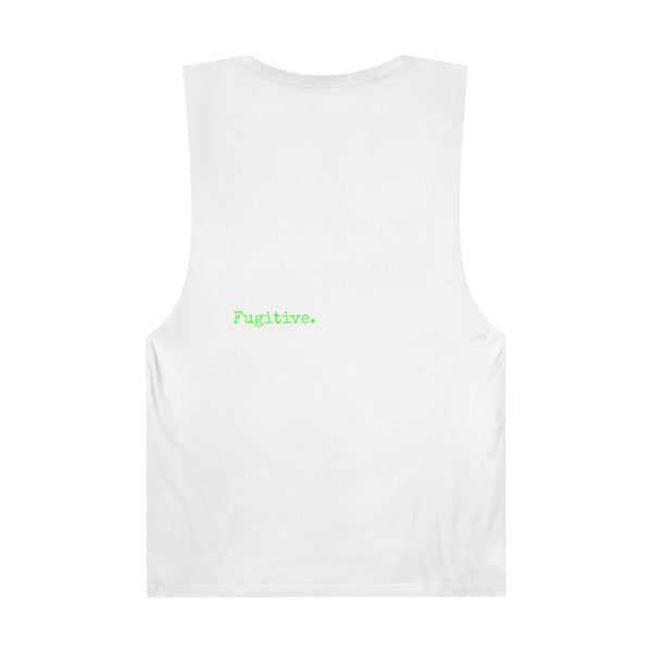Live Free Neon Green Tiger Unisex Tank Top - Bold Graphic Tee for Adventure Seekers