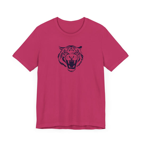 Navy Blue Tiger Spirit Unisex Tee - Fierce Tiger & Fugitive Graphic