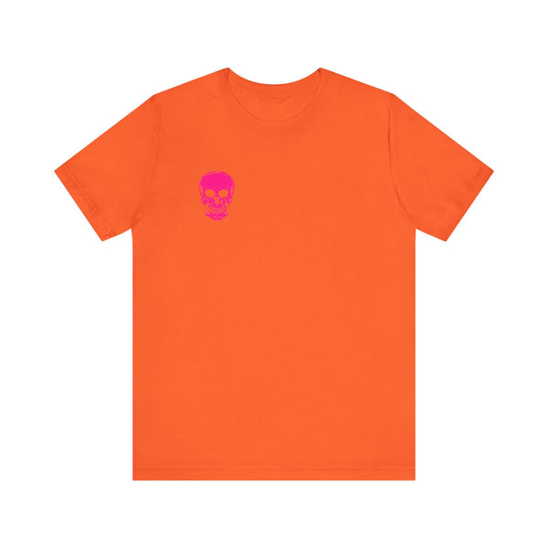 FUGITIVE TEES | NEON PINK MINI SKULL TEE