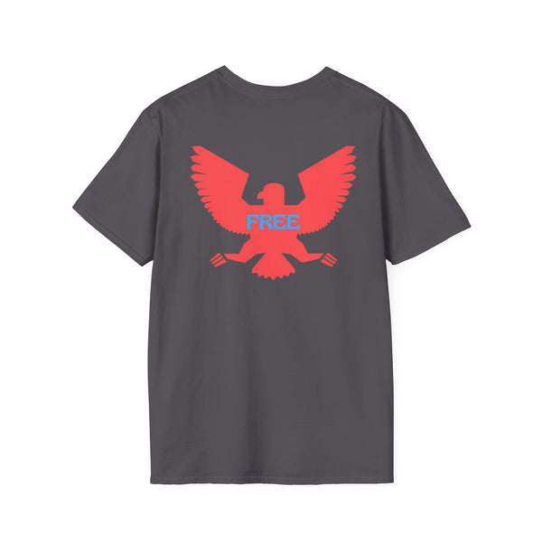 Unisex Softstyle T-Shirt - Vintage Eagle Design with 'FREE' Message