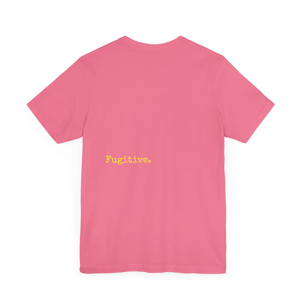 Neon Yellow Fugitive Skull Graphic Tee - Unisex Jersey Short Sleeve
