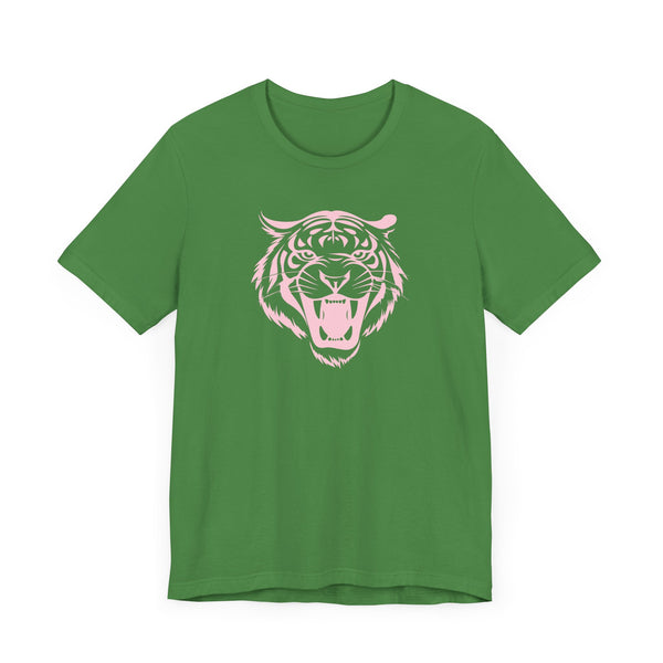 Patel Pink Fierce Tiger Graphic Tee - Unisex Jersey Short Sleeve Shirt