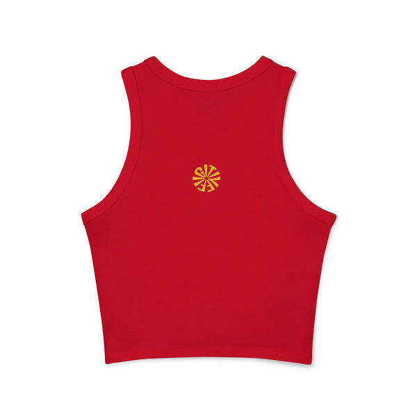 Sovereign Lion Graphic Racer Tank Top for Women