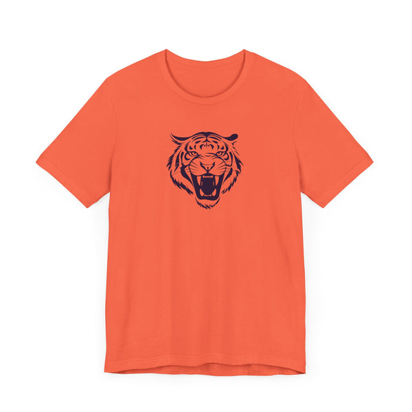 Navy Blue Tiger Spirit Unisex Tee - Fierce Tiger & Fugitive Graphic