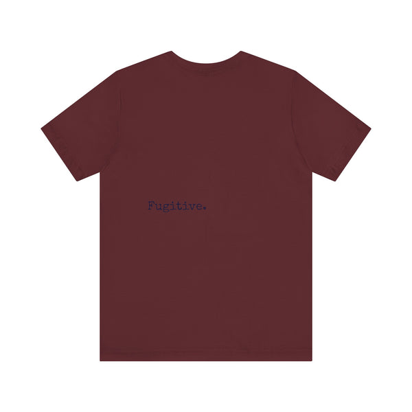 Dark Navy Blue Fugitive Tiger Graphic Tee - Unisex Jersey Short Sleeve Shirt
