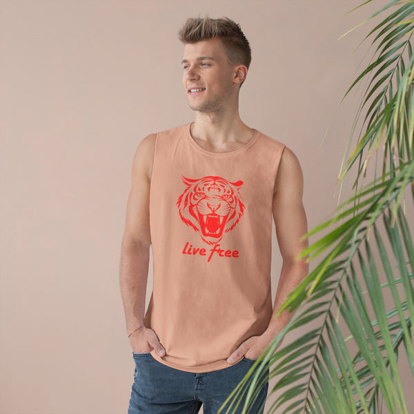 Live Free Tiger Unisex Tank Top