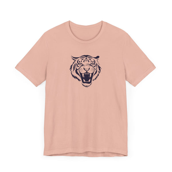 Navy Blue Tiger Spirit Unisex Tee - Fierce Tiger & Fugitive Graphic