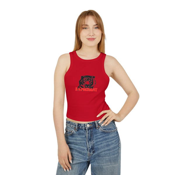 Disobedient Tiger Women's Micro Rib Racer Tank Top – Trendy Summer Apparel