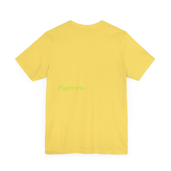 Fugitive Neon Lime Skull Tee - Unisex Jersey Short Sleeve T-Shirt