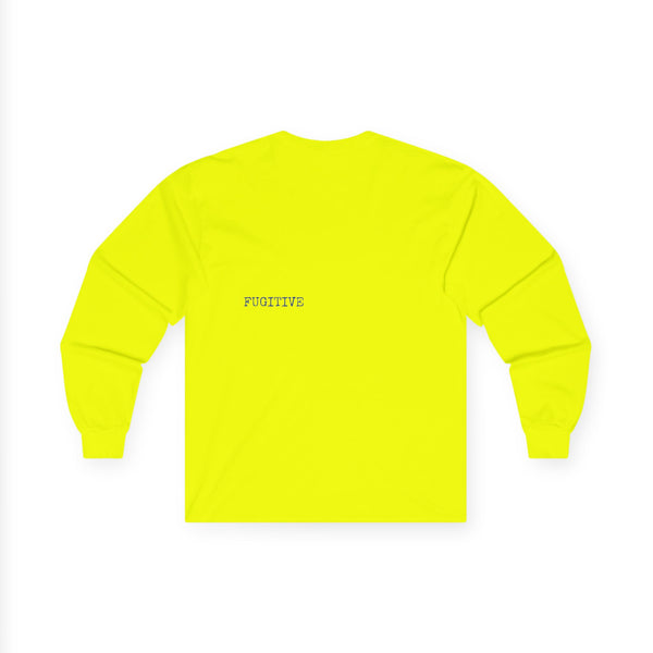 Neon Pink FREE MIND SKULL Unisex Long Sleeve Tee - Pink Skull Design with 'FREE MIND' Text - Retro Casual Style