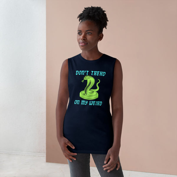 Unisex Snake Print Tank - "Don't Tread on My Weird" - Casual Summer Wear